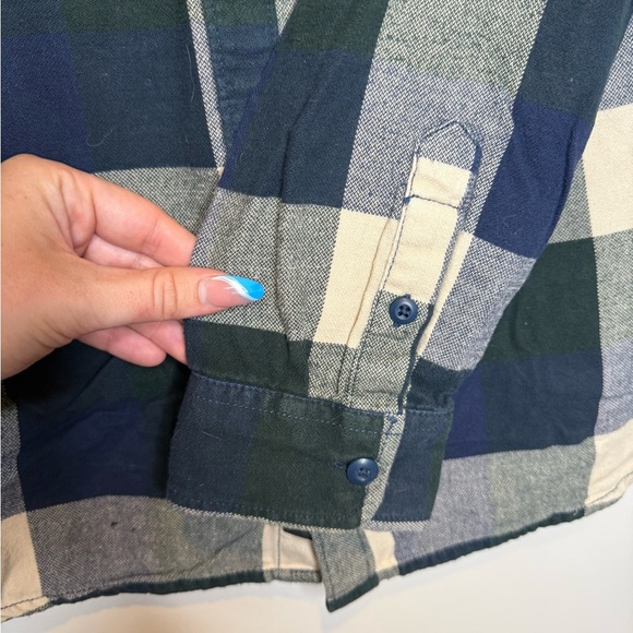 Vans Box checked flannel shirt in navy - Picture 12 of 14